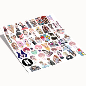 50 sticker kpop black pink BTS Mod.310