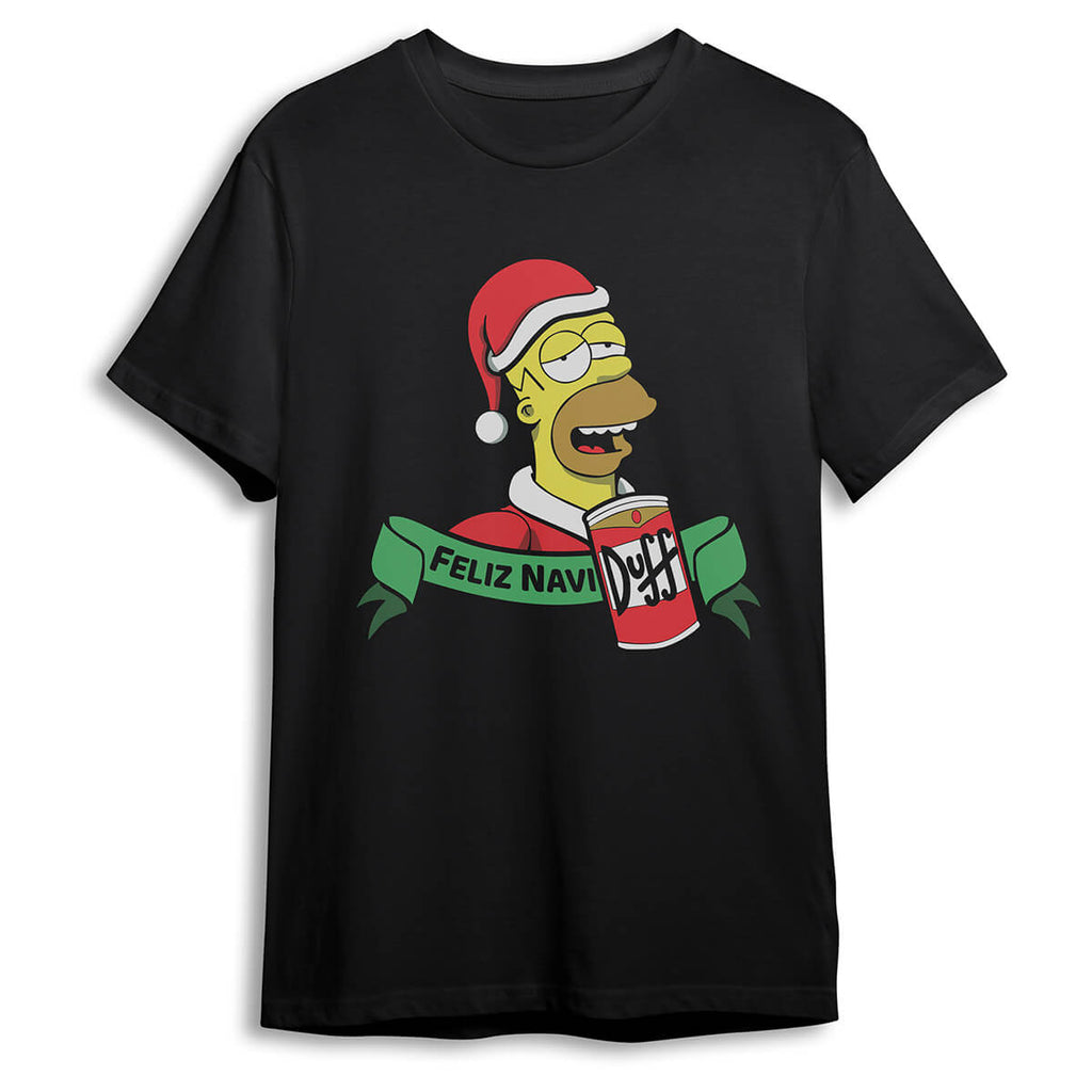 Playera Navidad Duff Simpson