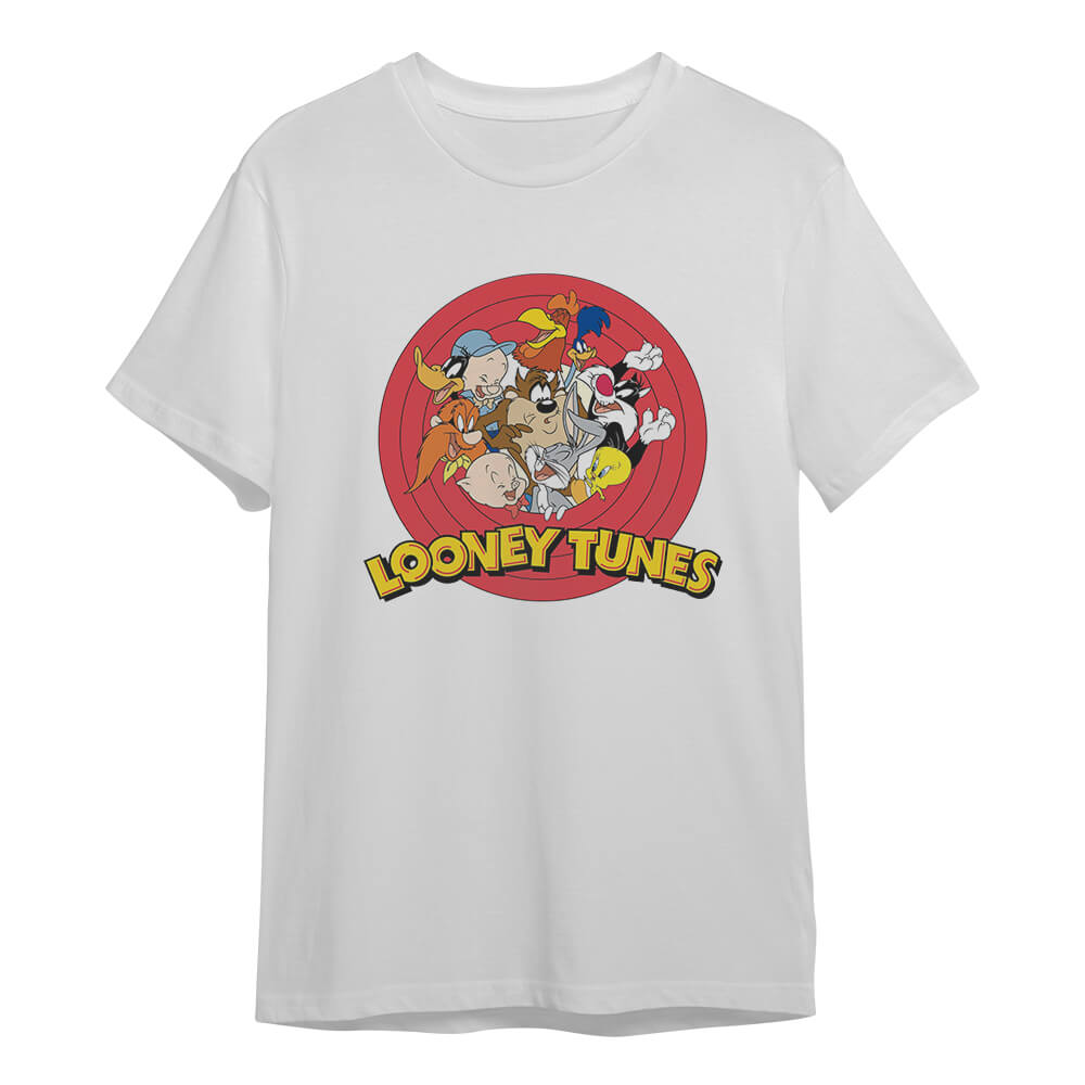 Playera Blanca Looney tunes