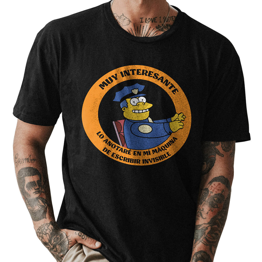 Playera Máquina Escribir Simpson