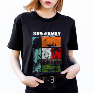 Playera Negra Estampado Spy Family