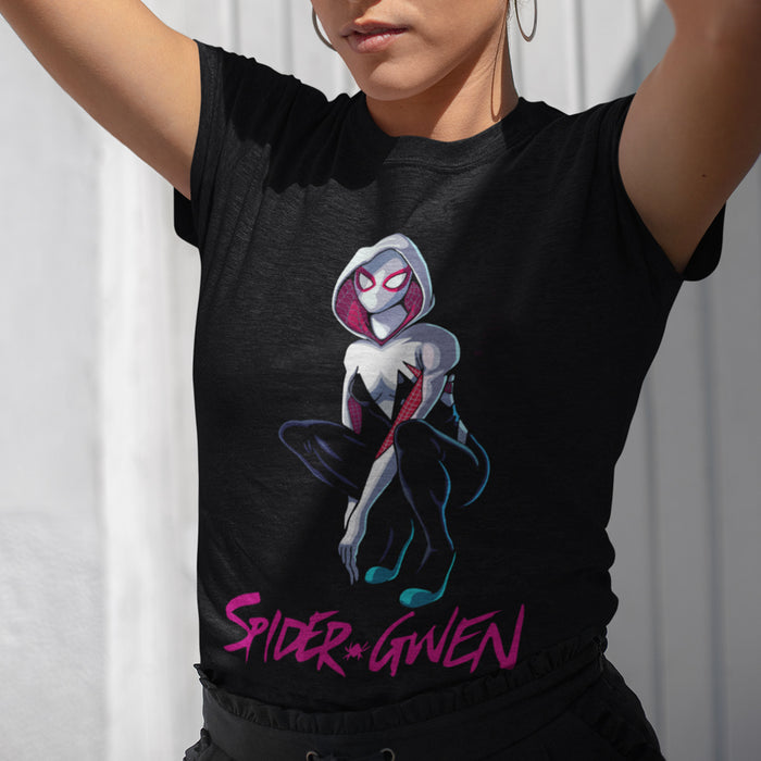Playera Negra Spider-Gwen