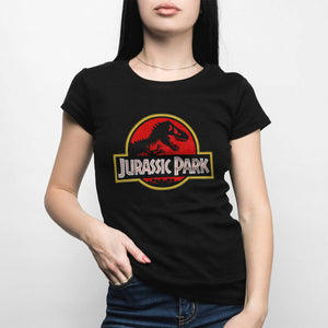 Playera Negra Jurassic Park