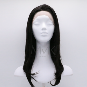 peluca lace front natural cabello humano